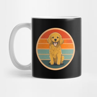 Chibi Golden Retriever Vintage Mug